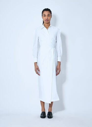 Max Mara 포플린 셔츠 원피스  화이트 max0260036