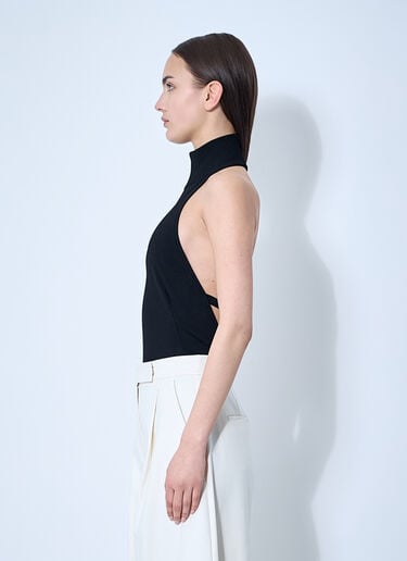 Max Mara 针织挂脖上衣  黑色 max0260038