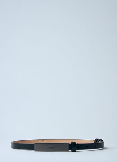 Max Mara Logo Plaque Belt Black max0260041