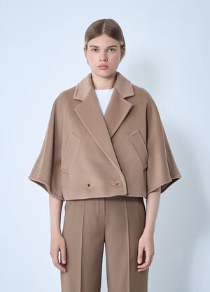 Max Mara Cropped Jacket Camel max0261011