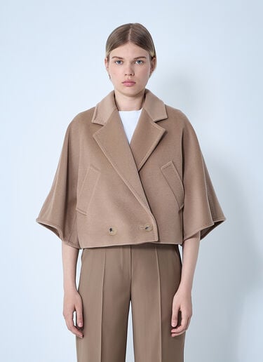 Max Mara Cropped Jacket Camel max0261011