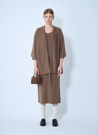 Max Mara Wool Cardigan Brown max0261021