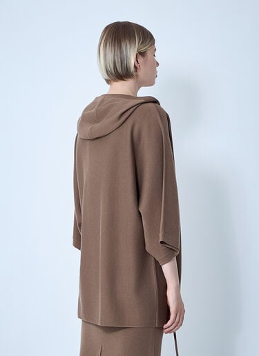 Max Mara Wool Cardigan Brown max0261021