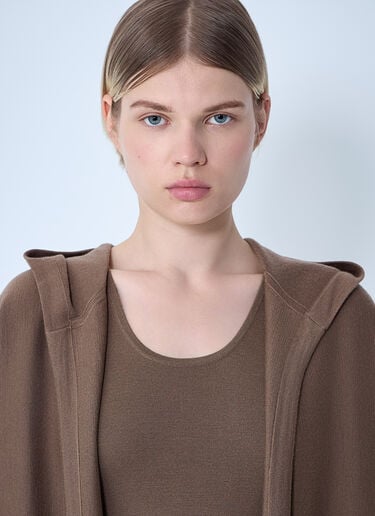 Max Mara Wool Cardigan Brown max0261021