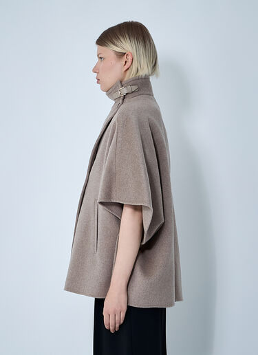 Max Mara カシミアロゴモチーフポンチョ ベージュ max0261030