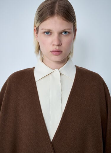Max Mara Hilde ロゴモチーフスカーフ ブラウン max0261037