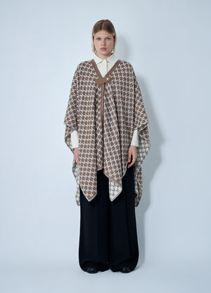 Max Mara 羊毛混纺围巾 棕色 max0261038
