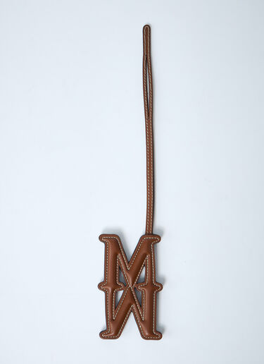 Logo Embossed Leather Keyring Max Mara Logo Embossed Leather Keyring Brown max0261042