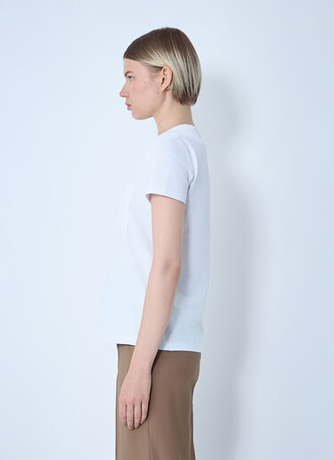 Logo Motif T-Shirt Max Mara Logo Motif T-Shirt White max0261043