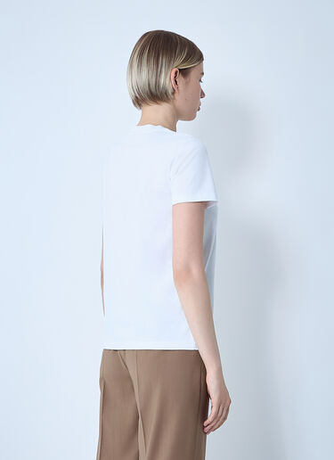 Logo Motif T-Shirt Max Mara Logo Motif T-Shirt White max0261043