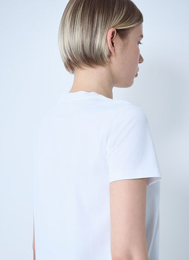 Logo Motif T-Shirt Max Mara Logo Motif T-Shirt White max0261043