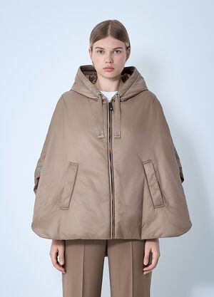Max Mara Oversized Nylon Jacket Camel max0261044