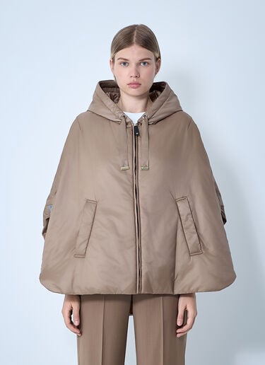 Max Mara Oversized Nylon Jacket Camel max0261044