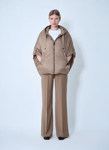 Max Mara Oversized Nylon Jacket Camel max0261044