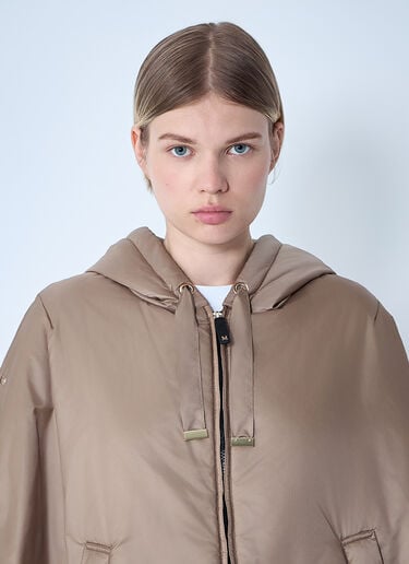 Max Mara Oversized Nylon Jacket Camel max0261044