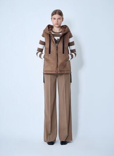 Max Mara Puffer Gilet Brown max0261045