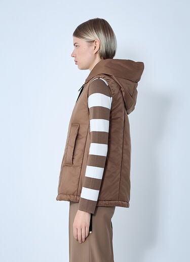 Max Mara Puffer Gilet Brown max0261045