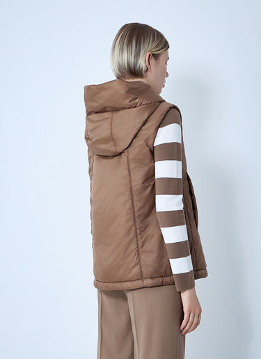 Max Mara Puffer Gilet Brown max0261045