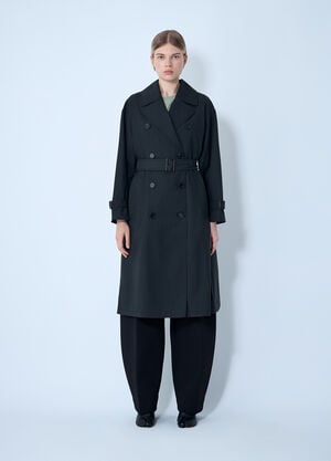Max Mara Rain Trench Coat Black max0261047