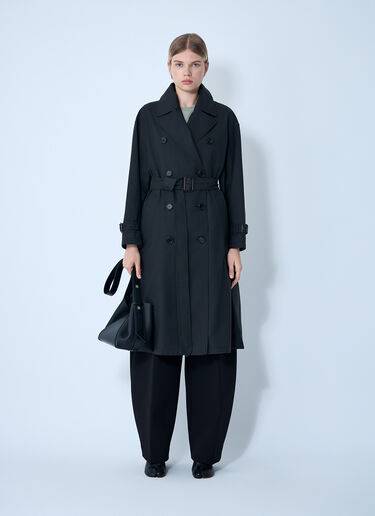 Max Mara Rain Trench Coat Black max0261047