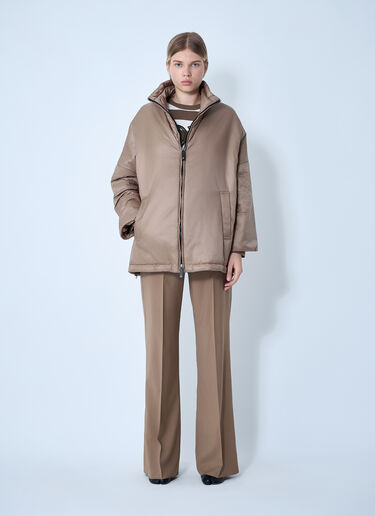 Max Mara Nylon Jacket Brown max0261048