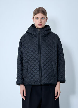 Max Mara Leo Quilted Jacket Black max0261049