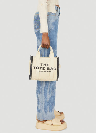 Logo Print Mini Tote Bag Marc Jacobs Logo Print Mini Tote Bag Cream mcj0247076