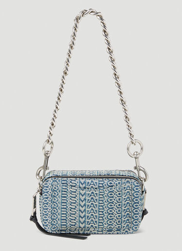 Monogram Washed Denim Snapshot Shoulder Bag Marc Jacobs Monogram Washed Denim Snapshot Shoulder Bag Blue mcj0253010