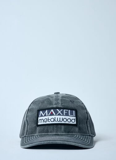 Metalwood x Maxfli 대조적인 스티치 베이스볼 캡 블랙 mem0158004