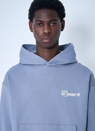 Logo Print Hooded Sweatshirt Metalwood Logo Print Hooded Sweatshirt Purple met0160002