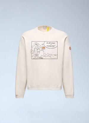 Moncler x Gilga Farm by Donald Glover Logo Motif Sweatshirt White mgf0162006