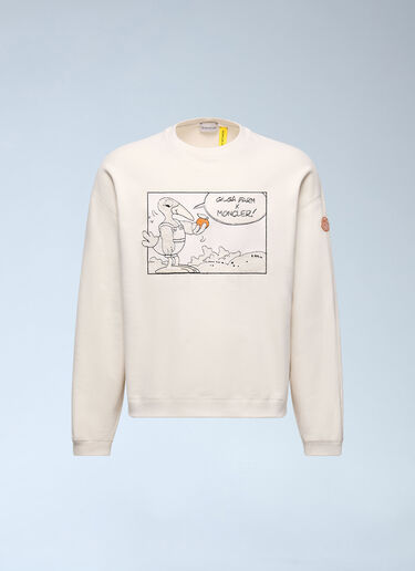 Moncler x Gilga Farm by Donald Glover Logo Motif Sweatshirt White mgf0162006