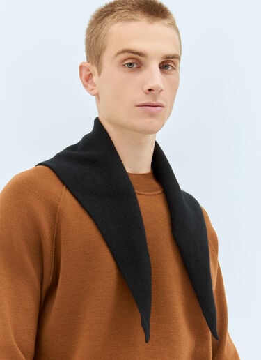 MHL by Margaret Howell Wool Scout Scarf Black mhl0158013
