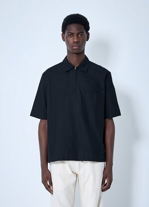 MHL Half Zip-Up Shirt Black mhl0160005