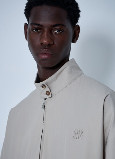 Panama Blouson Jacket Miu Miu Panama Blouson Jacket Beige miu0161002