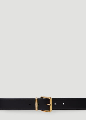 Miu Miu 스퀘어 버클 벨트 블랙 miu0251019
