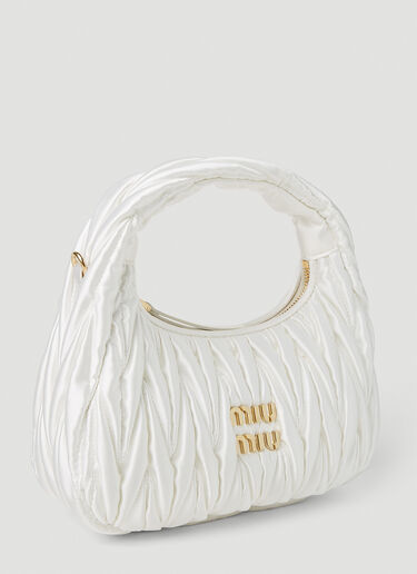 Miu Miu Wander Mini  Hobo Bag White miu0251021
