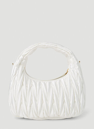 Miu Miu Wander Mini  Hobo Bag White miu0251021