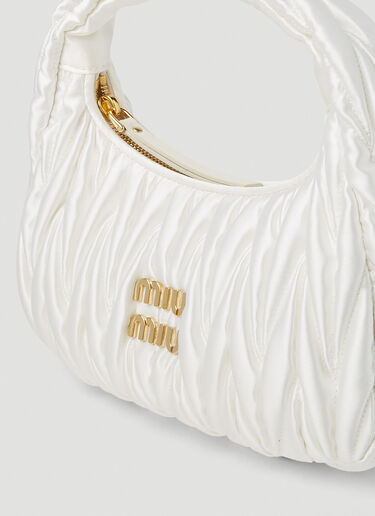 Miu Miu Wander Mini  Hobo Bag White miu0251021