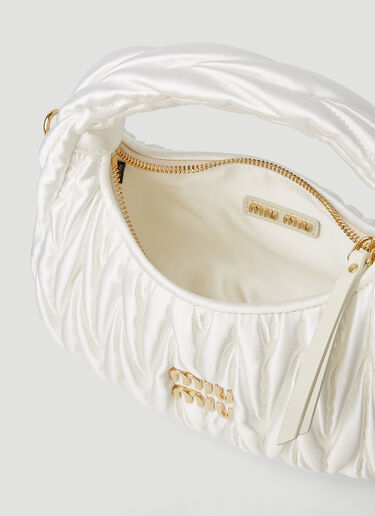 Miu Miu Wander Mini  Hobo Bag White miu0251021