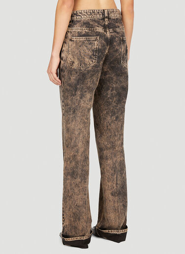 Washed Straight Leg Jeans Miu Miu Washed Straight Leg Jeans Black miu0252020