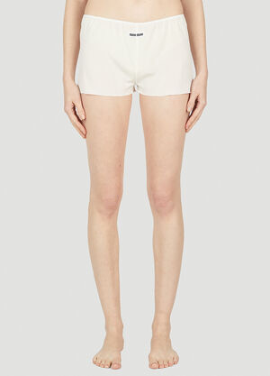 Miu Miu 복서 쇼츠 화이트 miu0252024