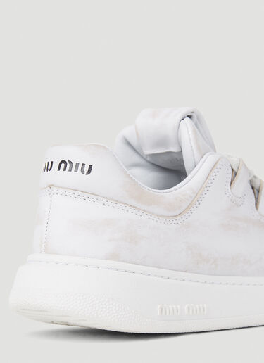 Bleached Sneakers Miu Miu Bleached Sneakers White miu0252026