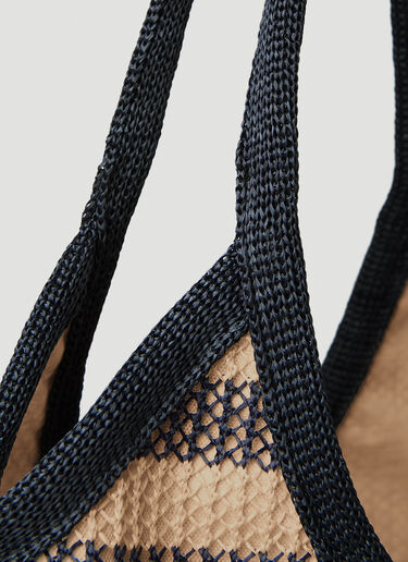 스트라이프 로고 토트백 Miu Miu 스트라이프 로고 토트백 Blue miu0252043