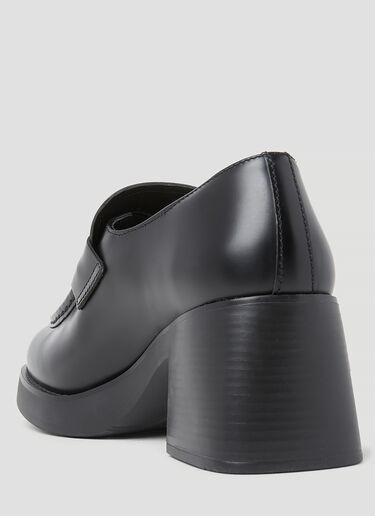 Miu Miu 皮革便士乐福鞋 黑色 miu0254031