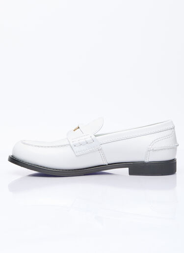 가죽 페니 로퍼 Miu Miu 가죽 페니 로퍼 화이트 miu0254083