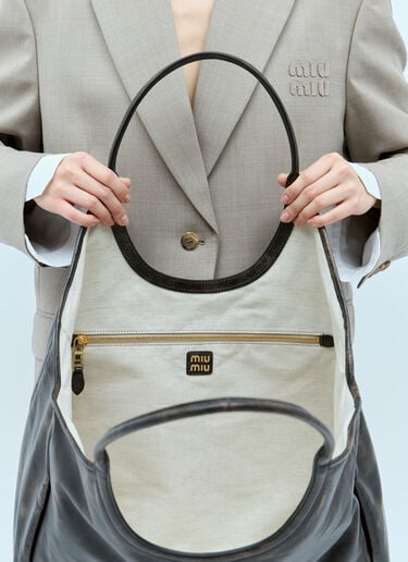 Ivy Leather Bag Miu Miu Ivy Leather Bag Beige miu0256026