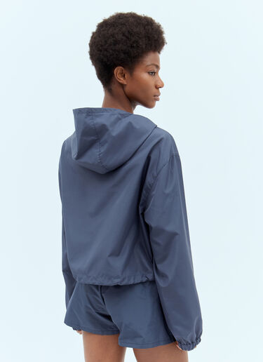 Miu Miu Technical Blouson Jacket Blue miu0257014