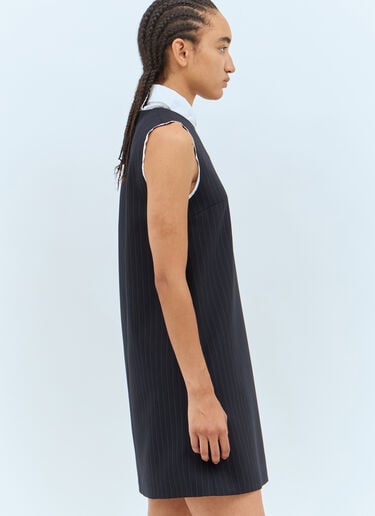Miu Miu 细条纹连衣裙  蓝 miu0258008