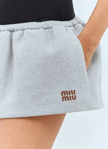 Miu Miu 조임끈 미니스커트  그레이 miu0258009